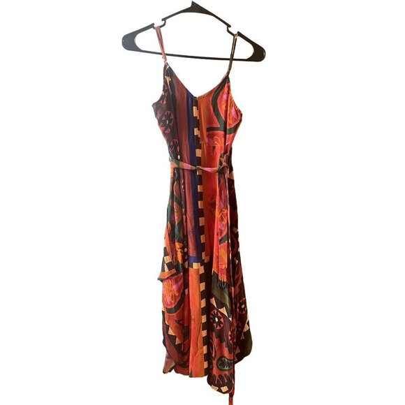 NWT Farm x Anthropologie Hanky Wrap Dress Tropical Vacation Size XSP/0 - Picture 7 of 13